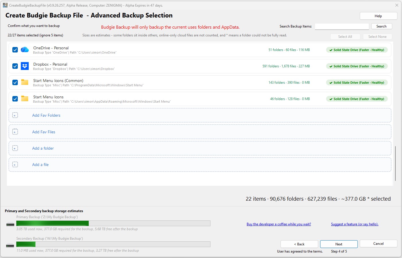 Advanced Backup 2